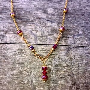 Deep Red glass beads